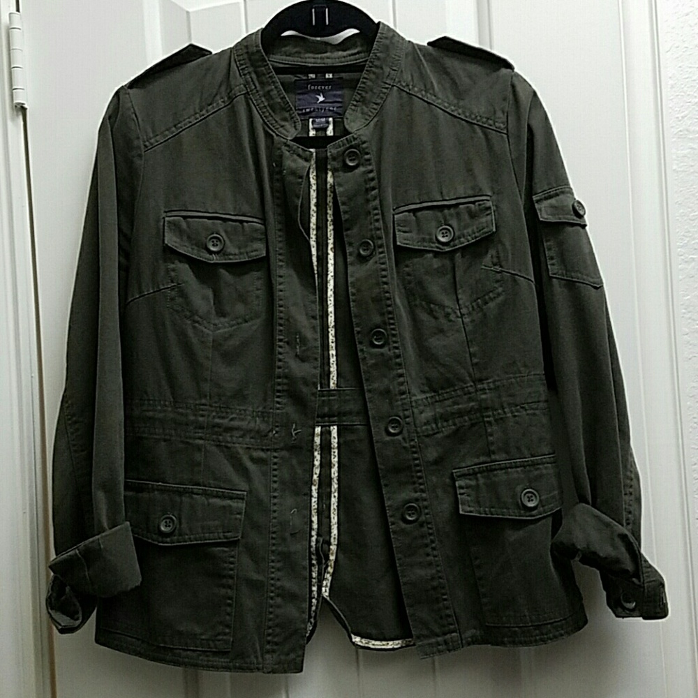 Forever 21 military style jacket