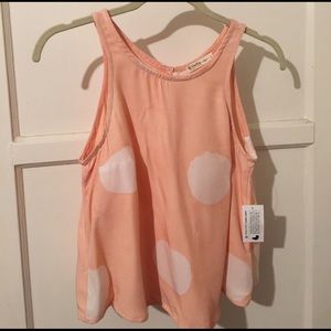 Della Polka Dot Butterfly Back Crop Top