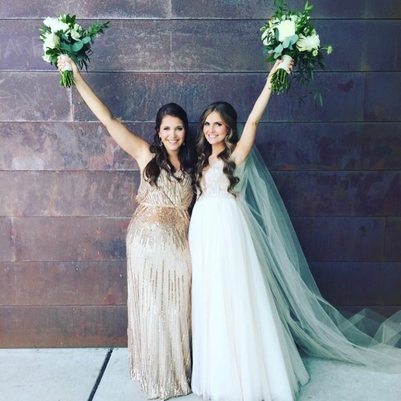 Adrianna Papell Dresses & Skirts - Gold sequence dress