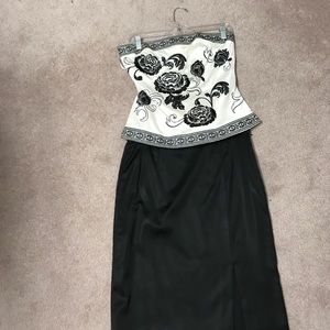 Two piece cocktail dress
