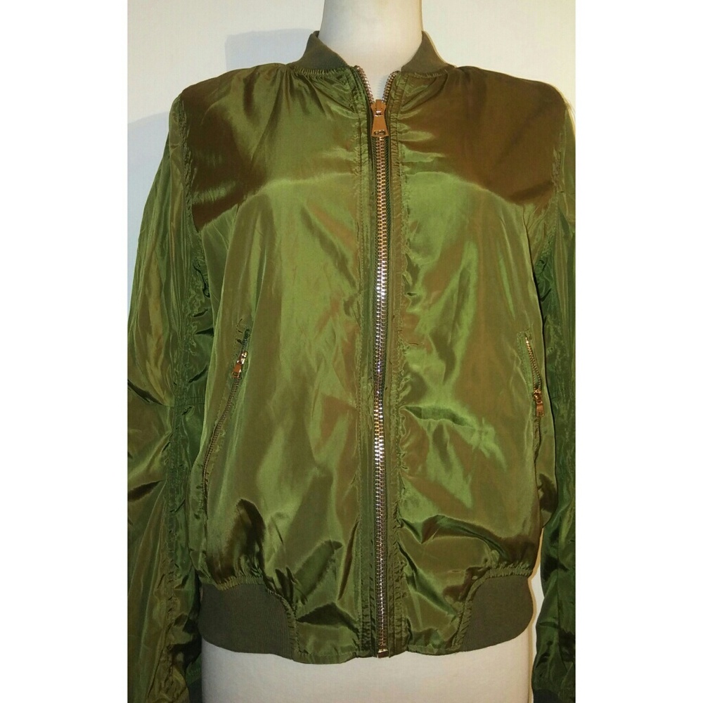 🔥Last Chance🔥Green Bomber Jacket - Picture 2 of 7