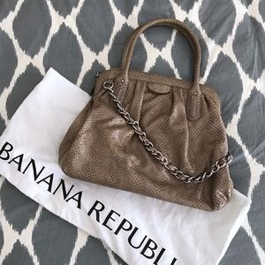 Banana Republic Embossed Leather Purse