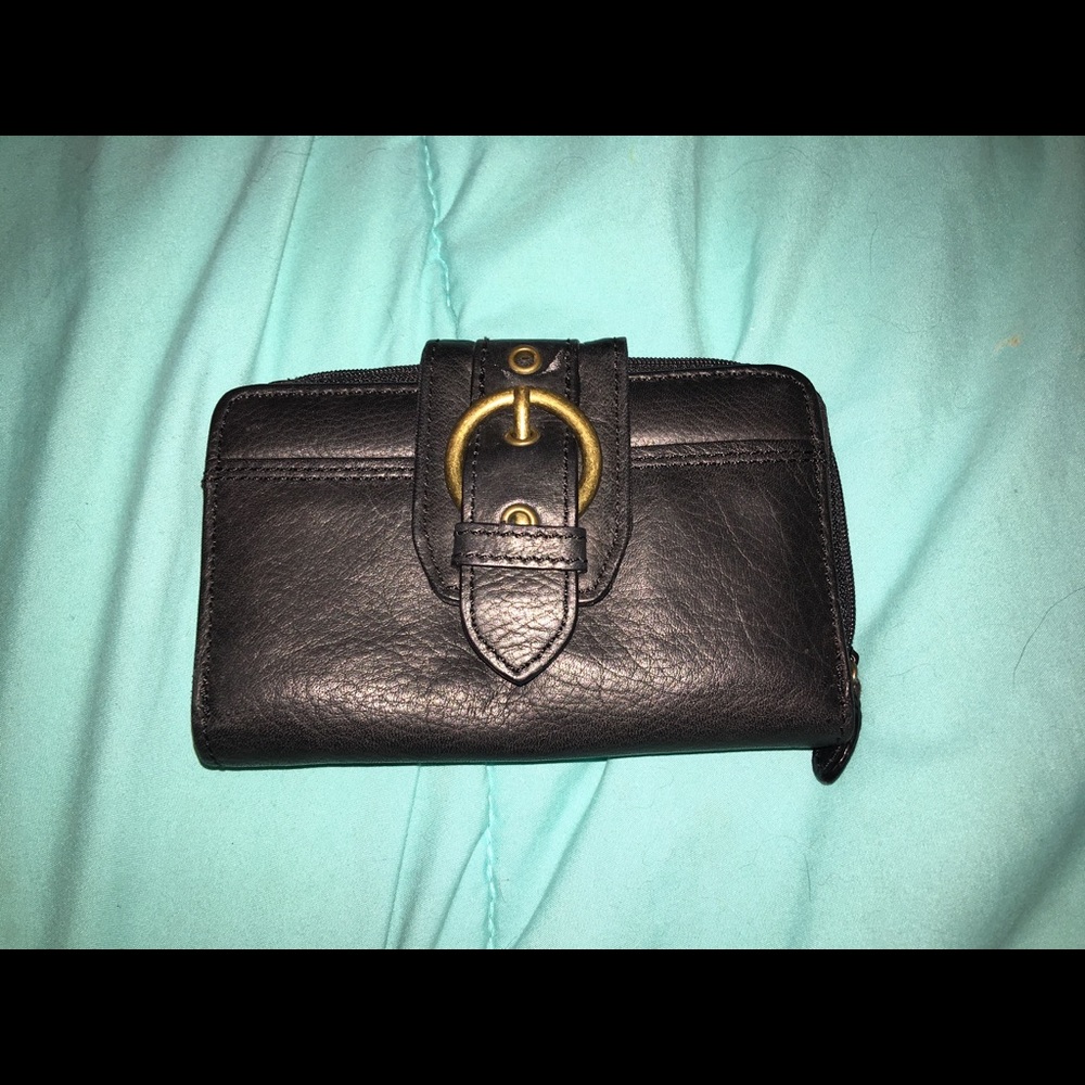 Black MINI open up pocket wallet