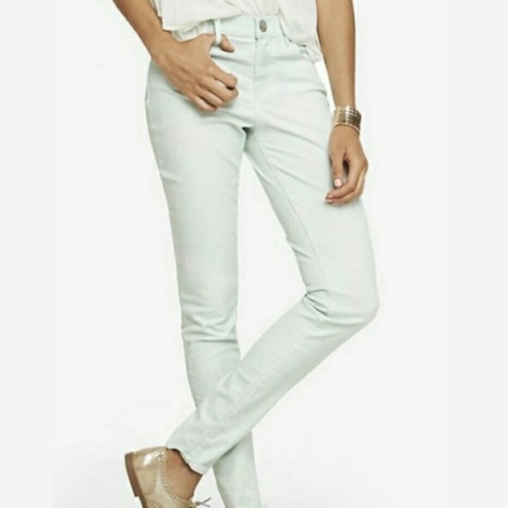 EUC Mint Jean Leggings
