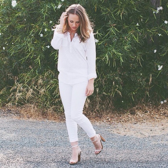 Victoria's Secret Shoes - Victoria's Secret White Strappy Sandal with Heel