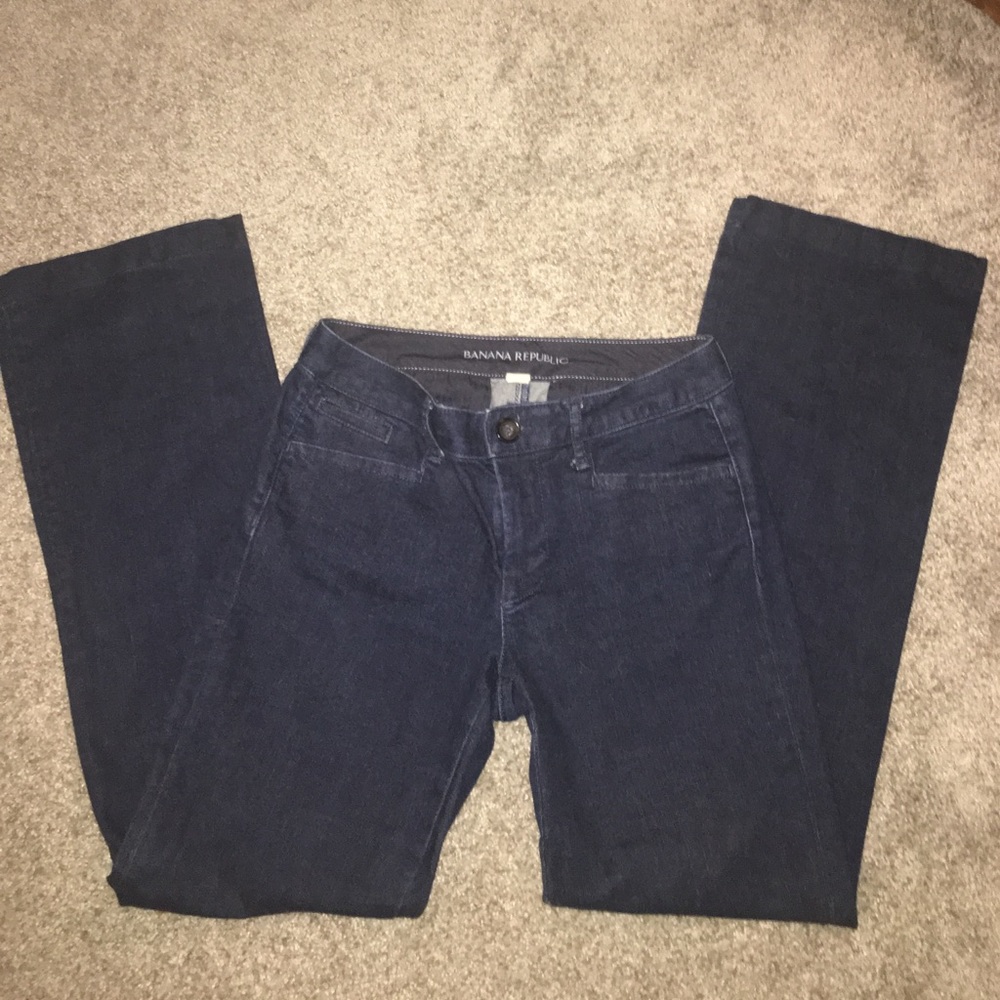 Denim dress pants