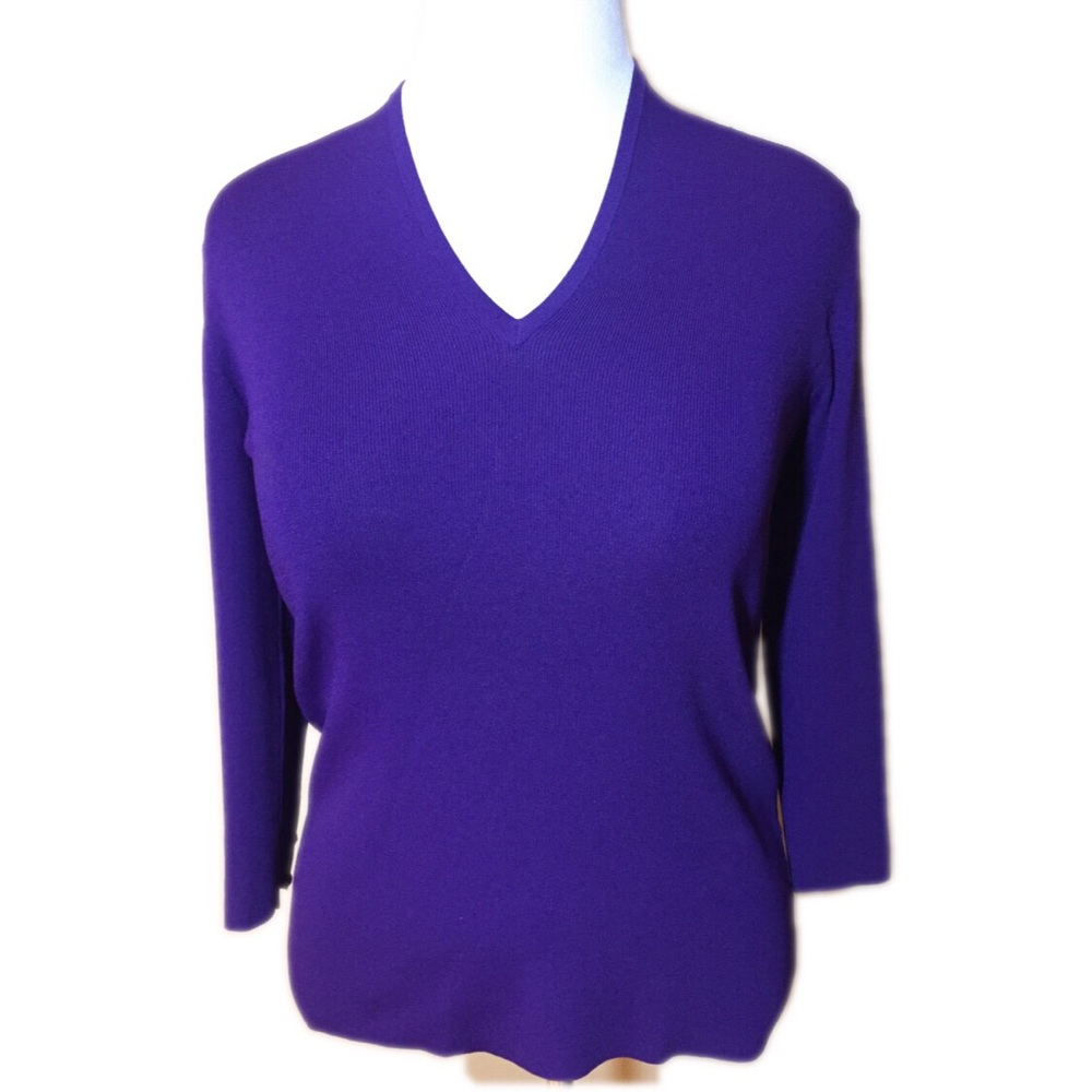 Dana Buchman Purple Sweater