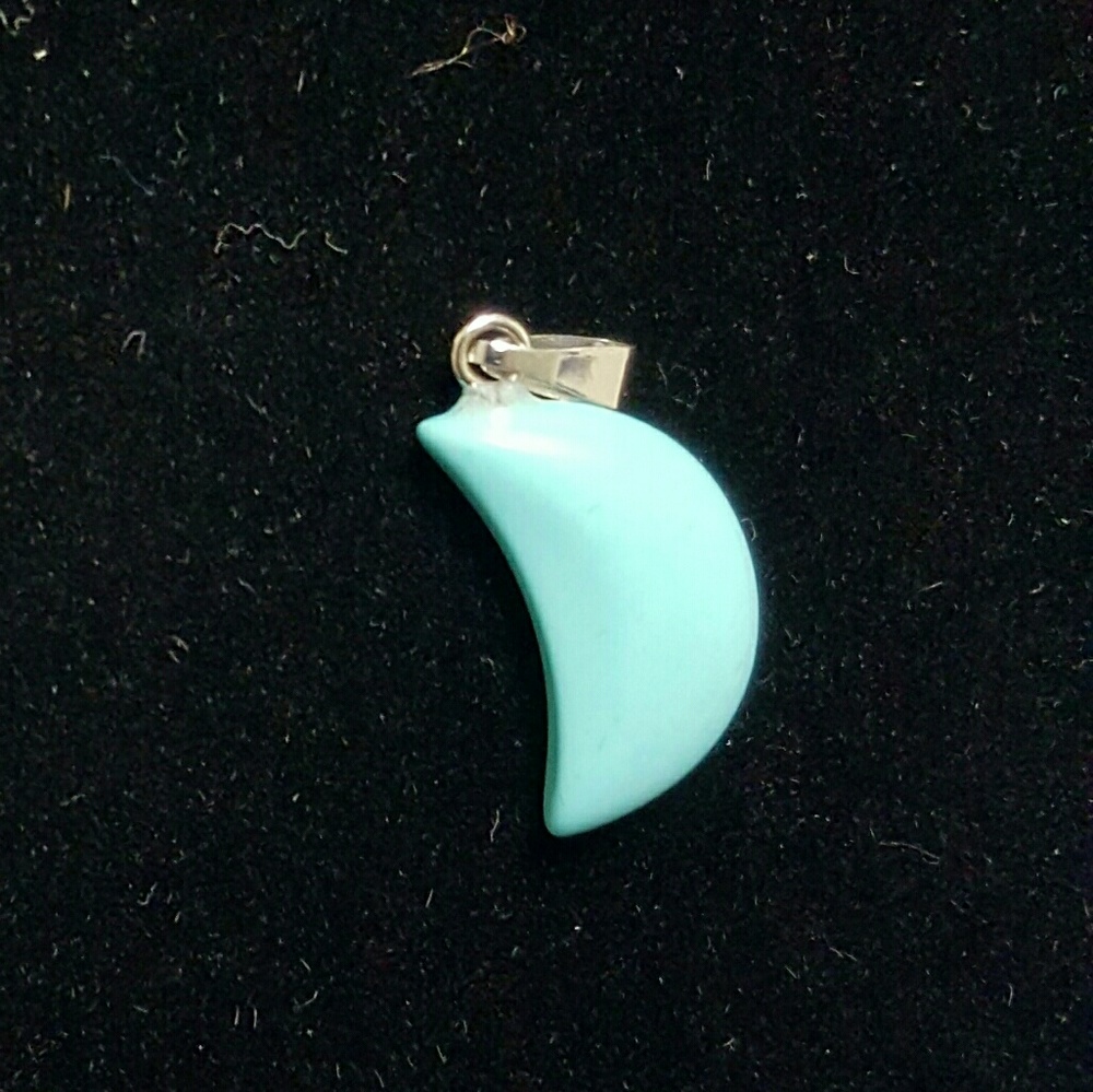 Gorgeous robins egg blue stone pendant