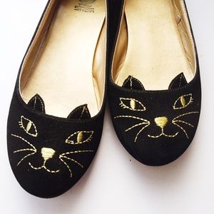 adorable cat shoe flats