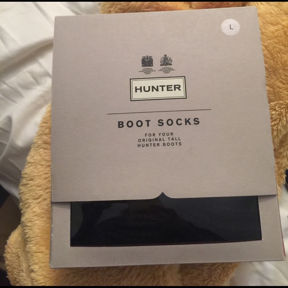 Hunter black socks