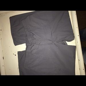 Scrub pants with side pockets