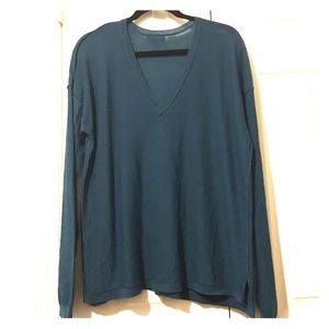 Dark teal wool blend sweater