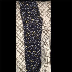 Gap Leopard Print Capri / Cigarette Pants