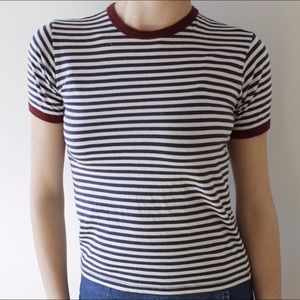 Truly Madly Deeply Jewel Striped Ringer Tee
