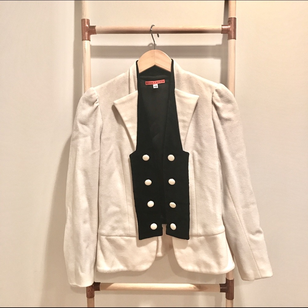 Alice + Olivia Ivory Blazer