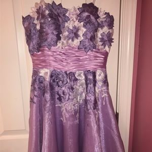 Floral homecoming dress