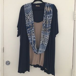 Short sleeve cardigan