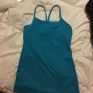 Lululemon Blue Power Y Tank