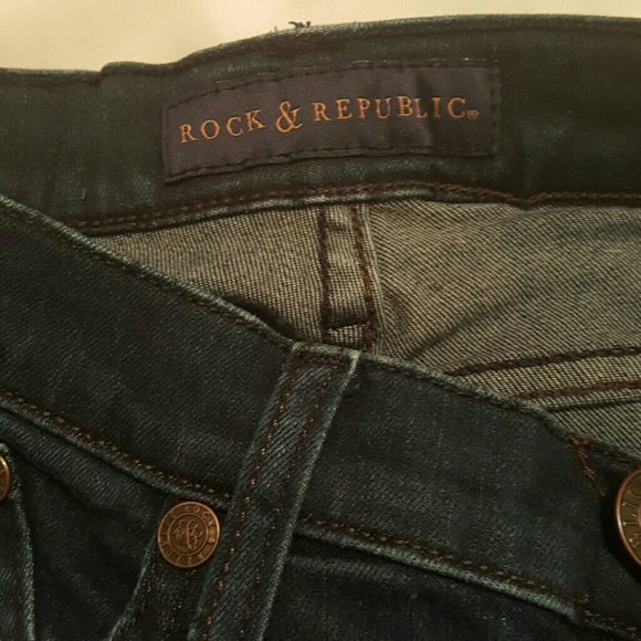 Rock & Republic soft dark Jeans size 2 - Picture 6 of 8