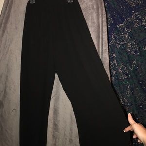 wide leg see through pants