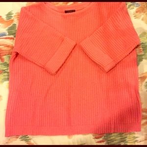 Coral J Crew sweater