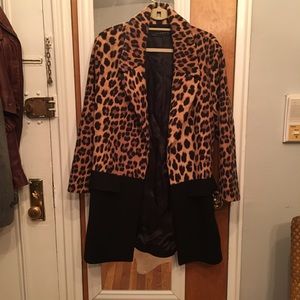 Zara leopard open coat ❤