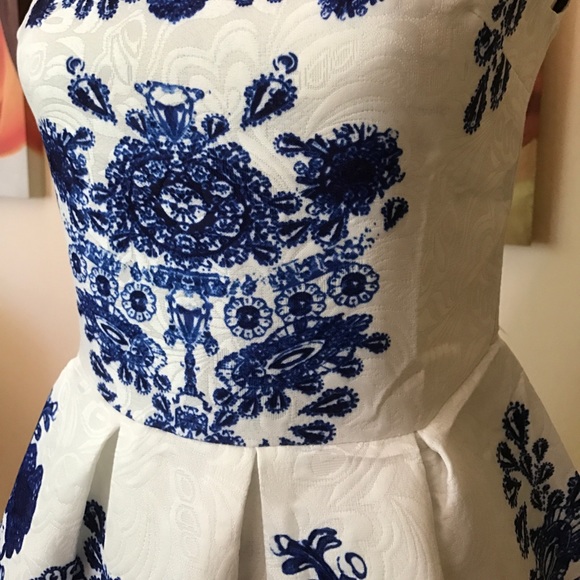 🔹LAST ONE🔹 Blue Antique Fit & Flare Dress - Picture 3 of 7