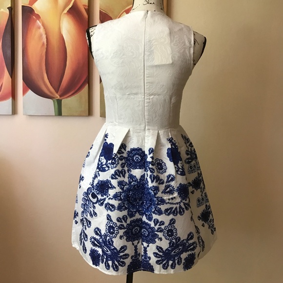 🔹LAST ONE🔹 Blue Antique Fit & Flare Dress - Picture 6 of 7