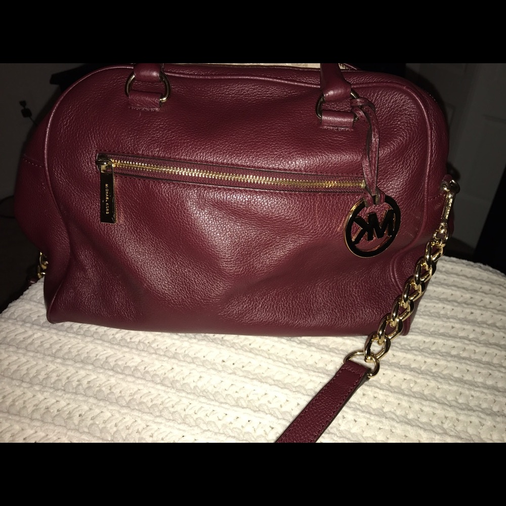 Authentic Michael Kors burgundy purse