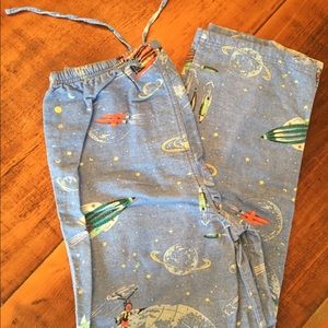 Garnet Hill flannel pajama bottoms