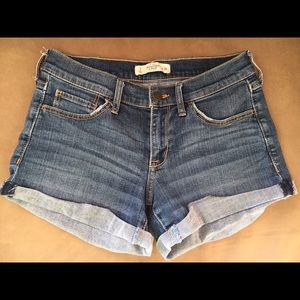 Abercrombie and Finch denim shorts.