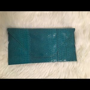Turquoise Oversized Clutch
