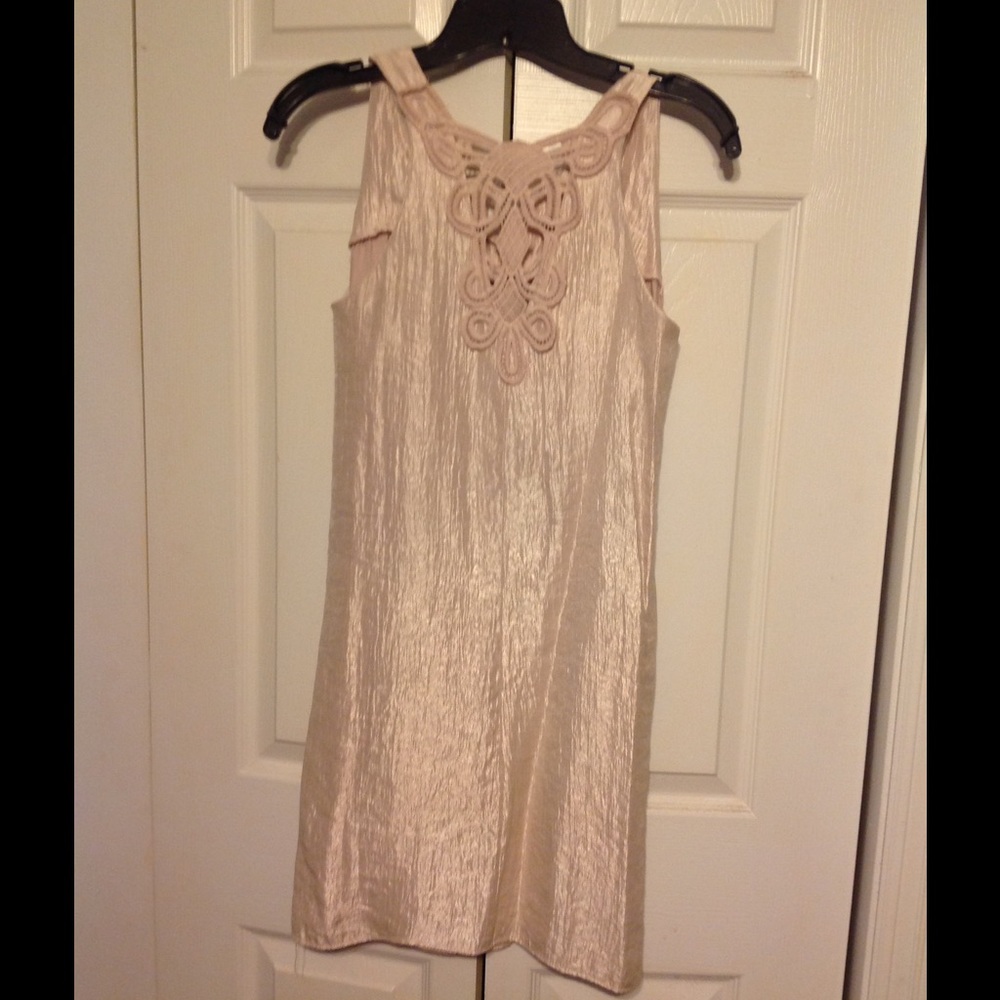Classy Pearl Pink Cocktail Dress