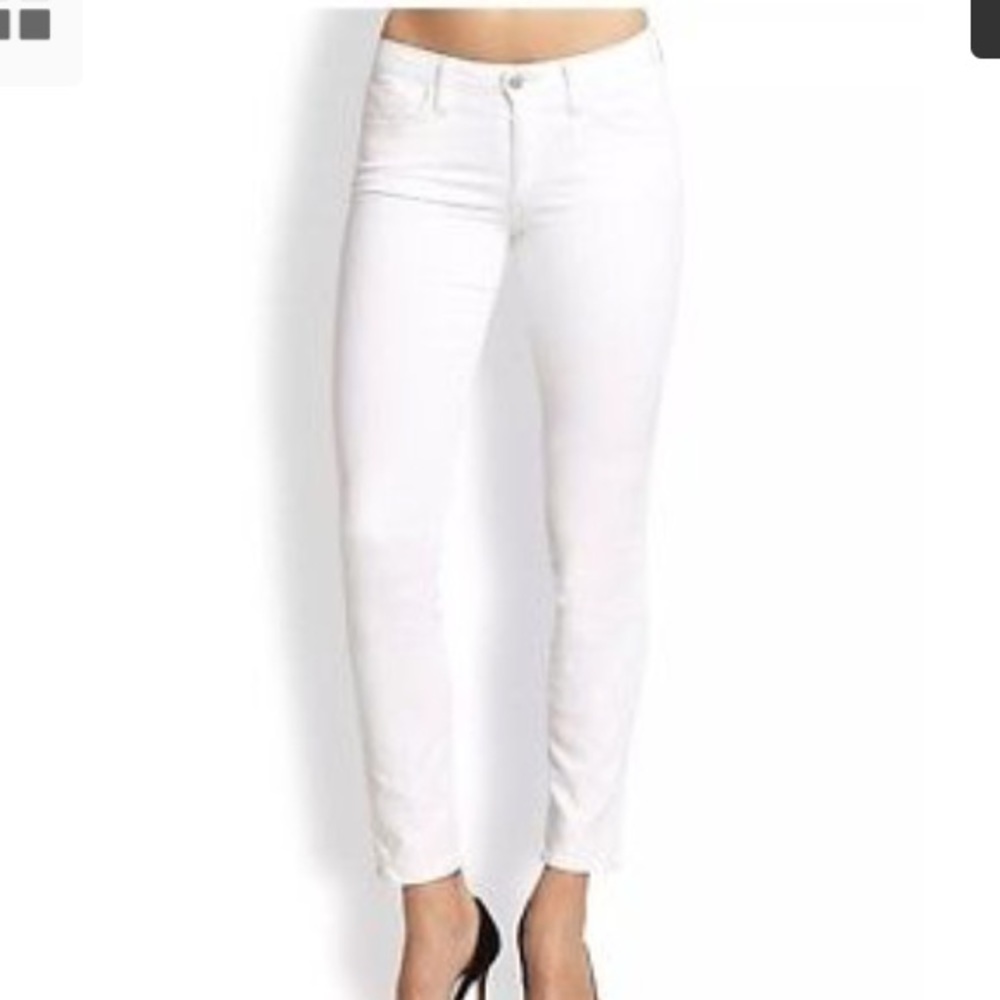Joes Jeans White straight ankle