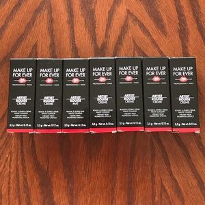 Make Up Forever variety set of lipsticks