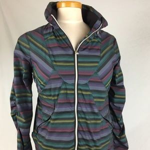Women's Lululemon Striped Rain Jacket