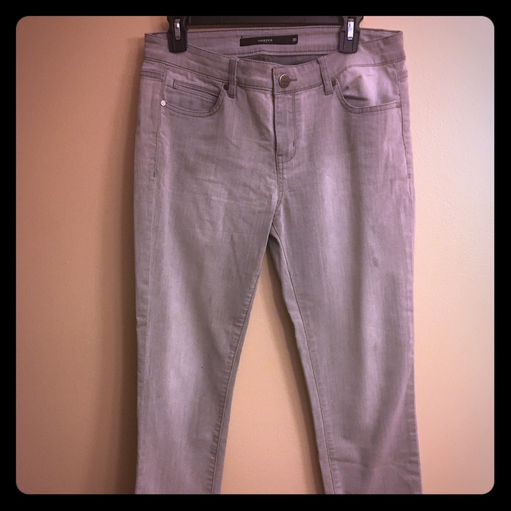 Harper Light Grey Skinny Jeans