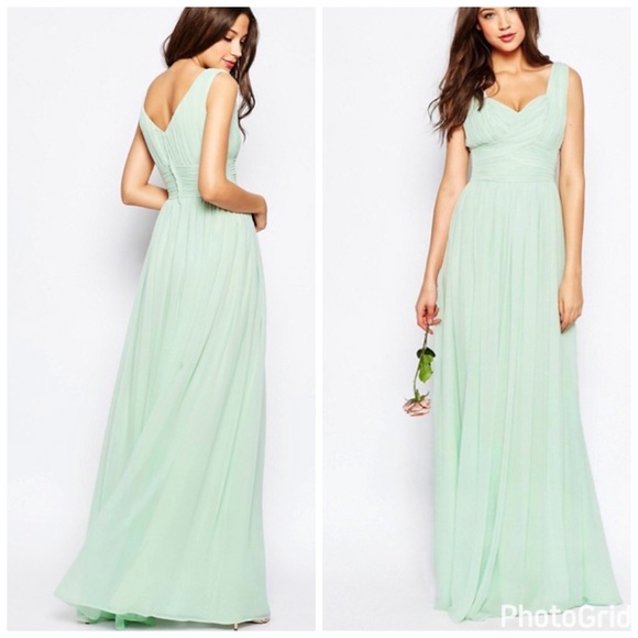ASOS Dresses & Skirts - Asos Ruched Panel Maxi Dress