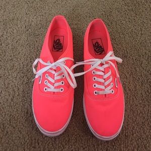 NEON PINK VANS