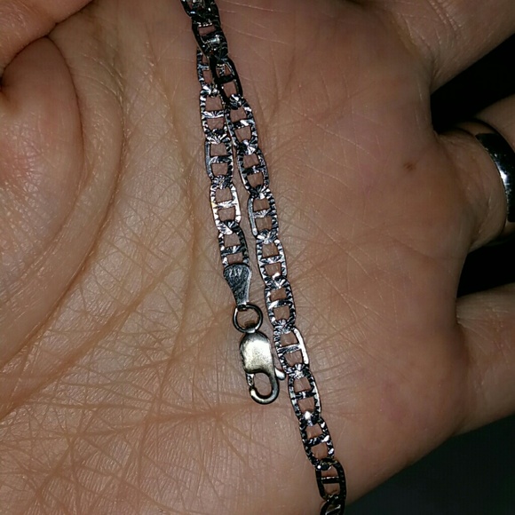 10k tested and hallmarked 417 white gold bracelet - Picture 5 of 6