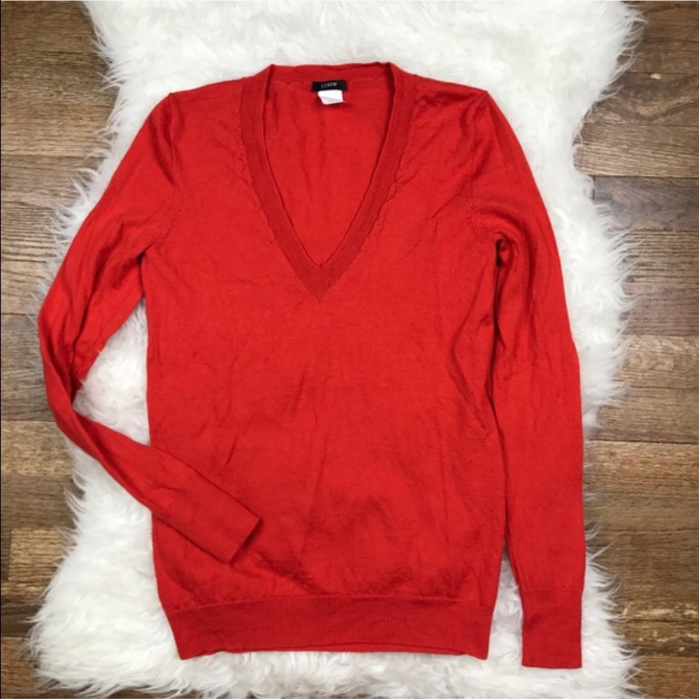 -SOLD- J Crew Merino V-neck Sweater