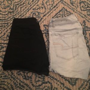 American eagle super & super super stretch shorts