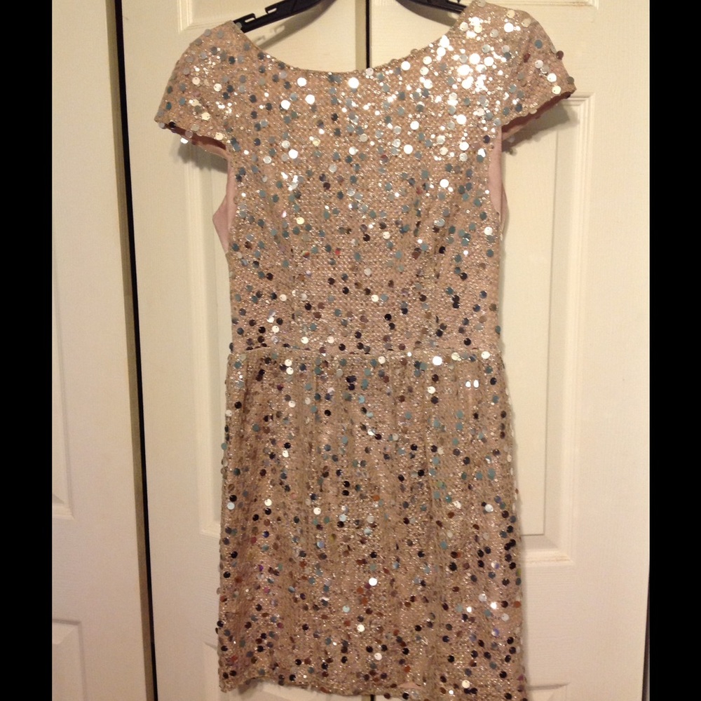 Sequin Light Pink Cocktail Dress