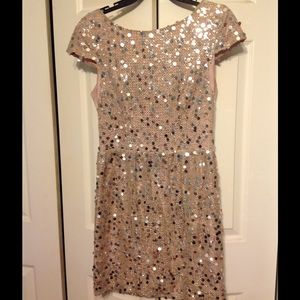 Sequin Light Pink Cocktail Dress