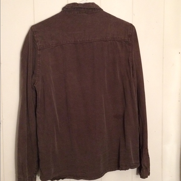 Army Green Washed Denim Jacket - Picture 2 of 2