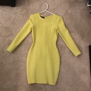 Yellow neon "celeb boutique " dress