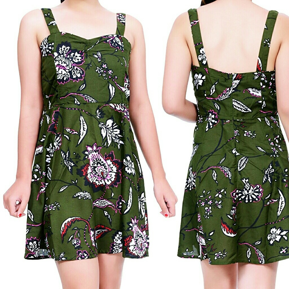 Floral Sweetheart Fit & Flare Skater Dress NWT