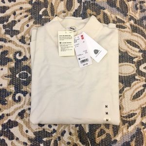 NWT UNIQLO Ivory Mockneck Sweater