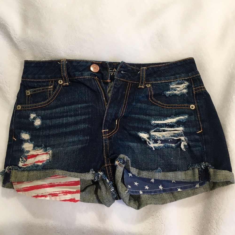 American Eagle High-Waisted Denim Shorts