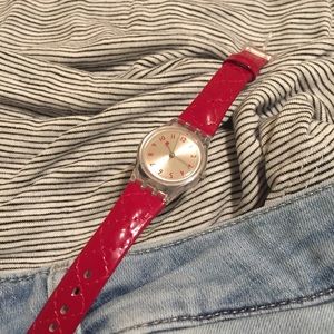 Basic Red Swatch Watch